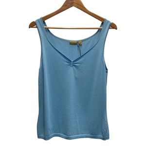 Caslon Light Blue Sleeveless Top - Size Large